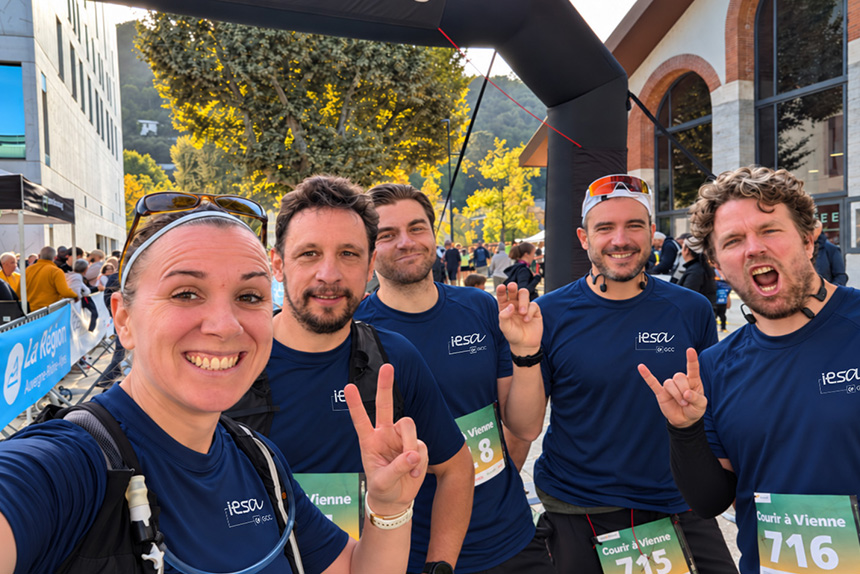 L'équipe IESA de Courir à Vienne 2026